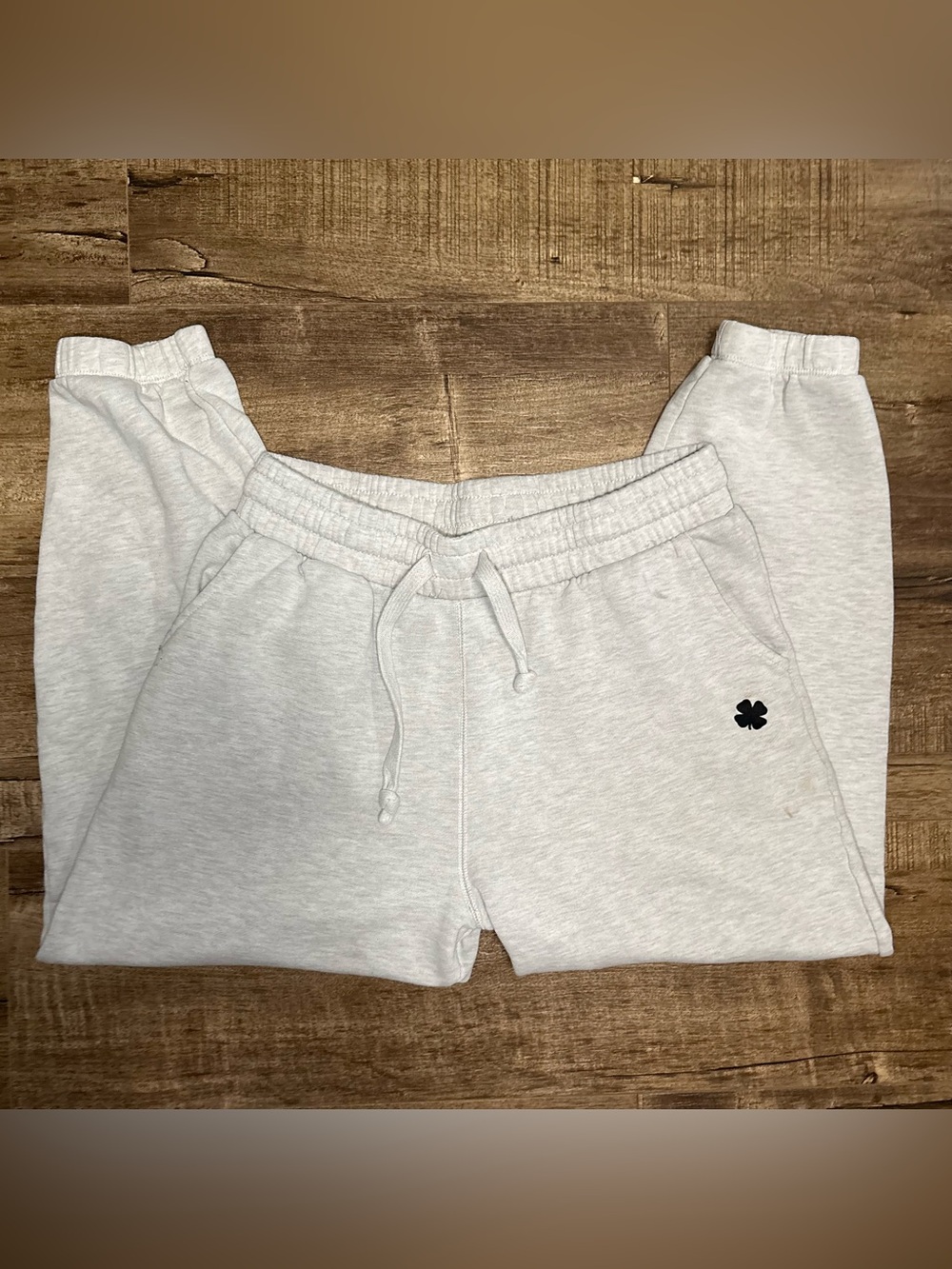 Lucky Brand Light Grey Clover Sweatpants